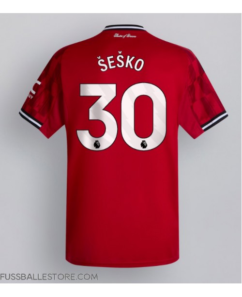 Günstige Manchester United Benjamin Sesko #30 Heimtrikot 2025-26 Kurzarm Günstige Manchester United Benjamin Sesko #30 Heimtrikot 2025-26 Kurzarm